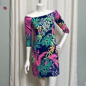 Lilly Pulitzer Laurana off shoulder shift dress in All A Glow size xs